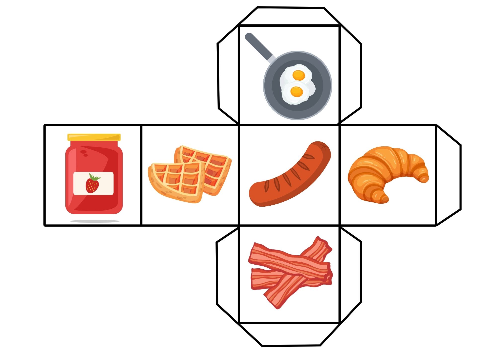 Breakfast Food Dice Game